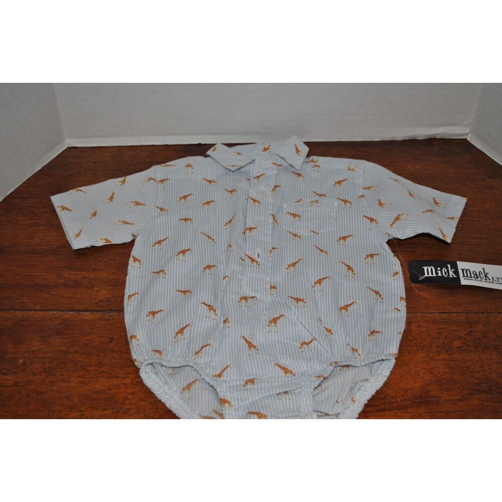 Infant Boy's Mick Mack Short Sleeve One-Piece Size 6-9 month New with tags